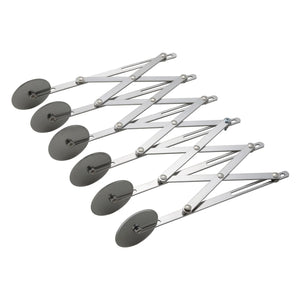 Separador de masa ajustable de acero inoxidable de 6 ruedas WINCO ADD-6