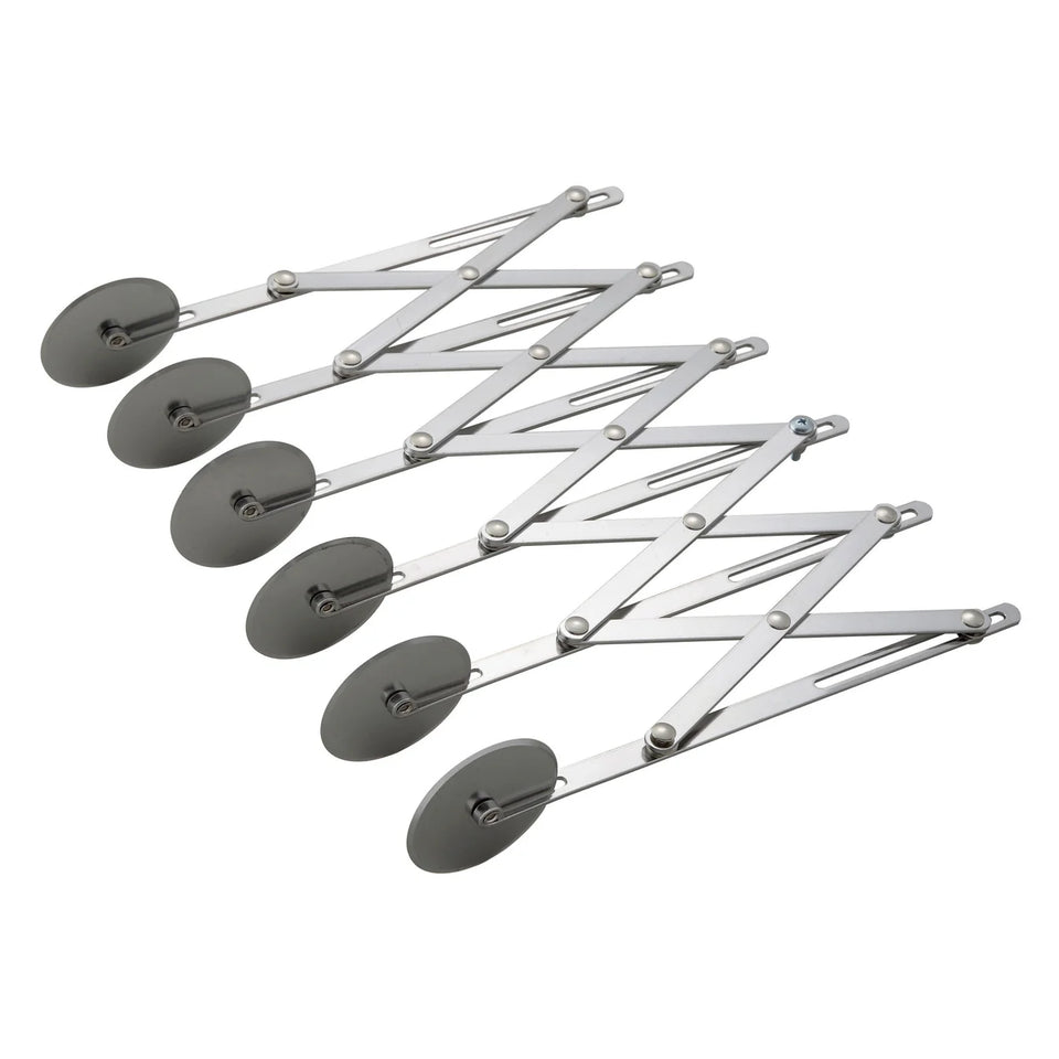 Separador de masa ajustable de acero inoxidable de 6 ruedas WINCO ADD-6