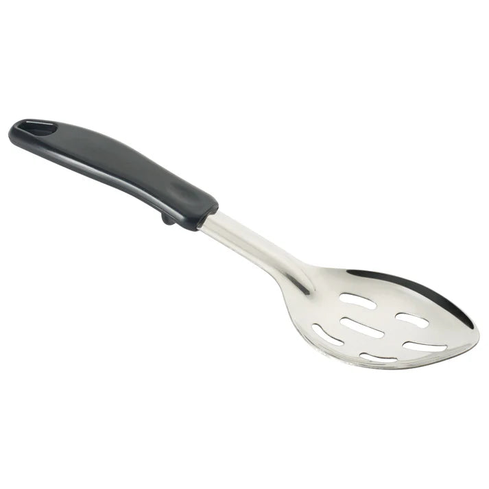 Cuchara para rociar con mango de polipropileno con gancho de tope - Ranurada de 28 cm (11") WINCO BHSP-11