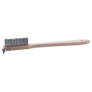 Cepillo rascador de 20" con cerdas de alambre y raspador WINCO BR-500