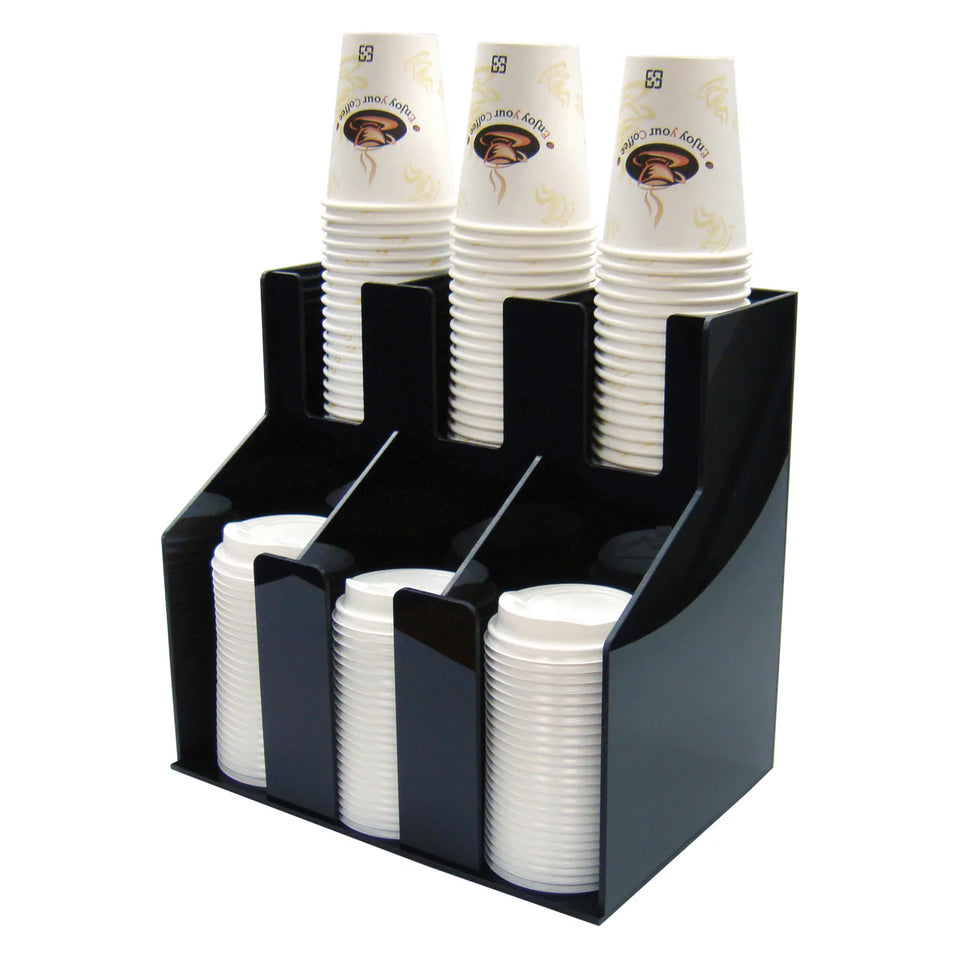 Organizador de vasos y tapas 6 compartimentos WINCO CLO-3D