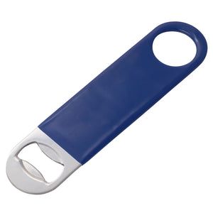 Destapador plano de acero inoxidable azul WINCO CO-301PB