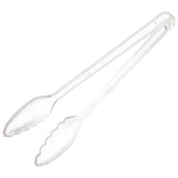 Pinzas para servir Curv™ de 30,5 cm color transparente WINCO CVST-12C