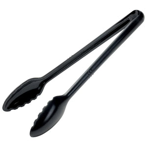 Pinzas para servir Curv™ de 30 cm color negro WINCO CVST-12K