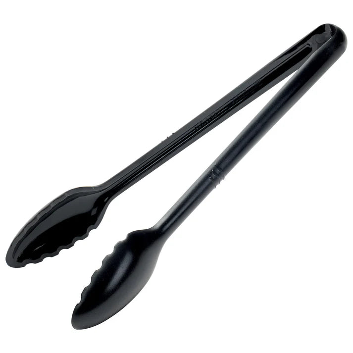 Pinzas para servir Curv™ de 30 cm color negro WINCO CVST-12K