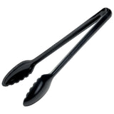 Pinzas para servir Curv™ de 30 cm color negro WINCO CVST-12K