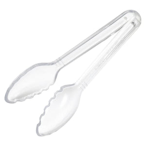 Pinzas para servir Curv™ de 6" color transparente WINCO CVST-6C