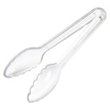 Pinzas para servir Curv™ de 6" color transparente WINCO CVST-6C