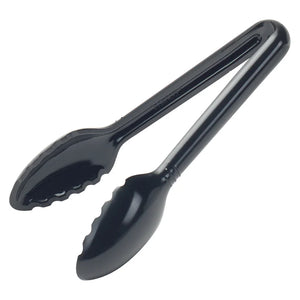 Pinzas para servir Curv™ de 15 cm color negro WINCO CVST-6K