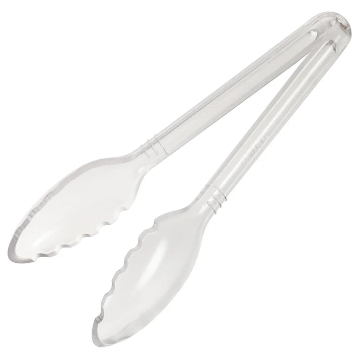 Pinzas para servir Curv™ de 9" color transparente WINCO CVST-9C