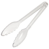 Pinzas para servir Curv™ de 9" color transparente WINCO CVST-9C