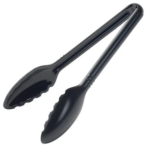 Pinzas para servir Curv™ de 9" color negro WINCO CVST-9K
