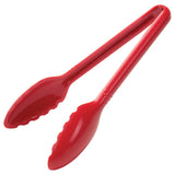 Pinzas para servir Curv™ de 9" color rojo WINCO CVST-9R