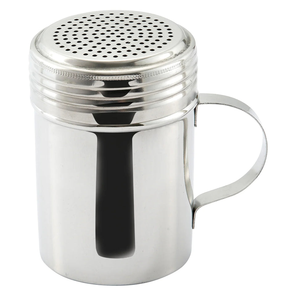 Espolvoreador de acero inoxidable con asa de 10 oz WINCO DRG-10