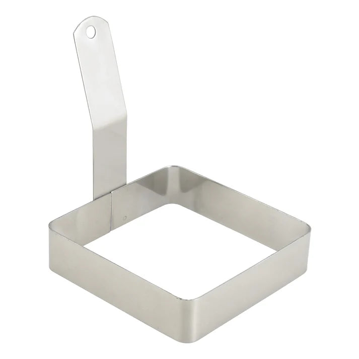 Anillo cuadrado para huevos de acero inoxidable de 10 cm (4") WINCO EGRS-44