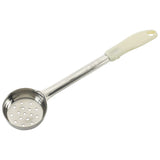 Dosificador de acero inoxidable de una sola pieza - perforado con mango blanco de 3 oz WINCO FPP-3