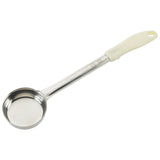 Dosificadores de acero inoxidable de una sola pieza con mango blanco de 3 oz WINCO FPS-3