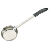 Dosificadores de acero inoxidable de una sola pieza con mango negro de 6 oz WINCO FPS-6