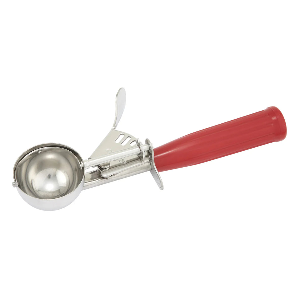 Cuchara para helado de acero inoxidable #24 rojo WINCO ICD-24