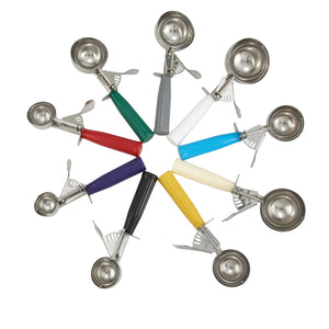 Cuchara para helado de acero inoxidable #16 azul ICD-16