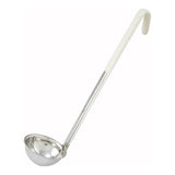 Cucharón de acero inoxidable con mango blanco de 3 oz WINCO LDC-3
