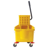 Cubo de limpieza con escurridor, 36 cuartos, amarillo WINCO MPB-36