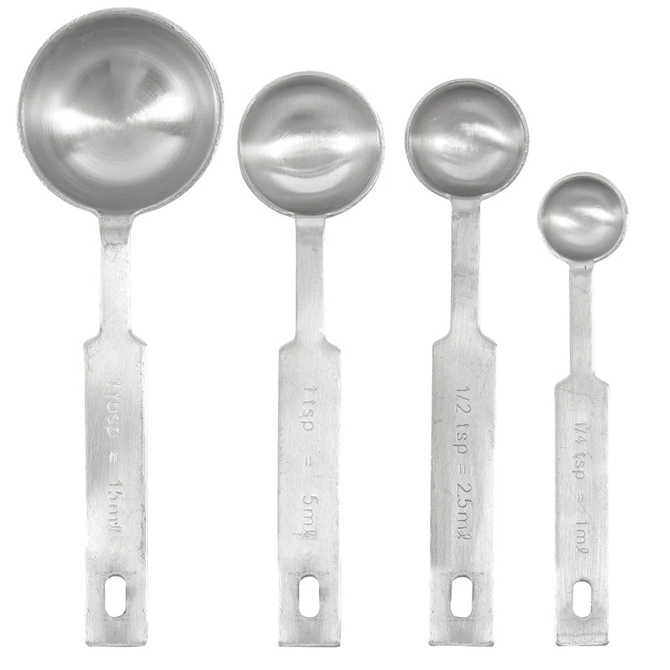 Set de cucharas medidoras deluxe acero inoxidable WINCO MSPD-4X