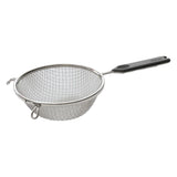 Colador de malla doble fina de 16 cm con mango de plástico WINCO MSTP-6DF