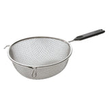 Colador doble de malla fina de 8" con mango de plástico WINCO MSTP-8DF