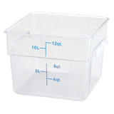 Recipiente de policarbonato transparente 12QT WINCO PCSC-12C