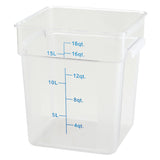 Recipiente de policarbonato transparente 18QT WINCO PCSC-18C