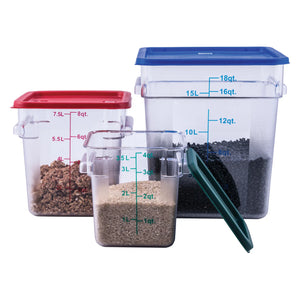 Recipiente de policarbonato transparente 18QT WINCO PCSC-18C