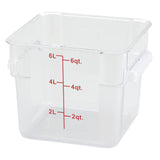Recipiente de policarbonato transparente 6QT WINCO PCSC-6C