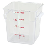 Recipiente de policarbonato transparente 8QT WINCO PCSC-8C