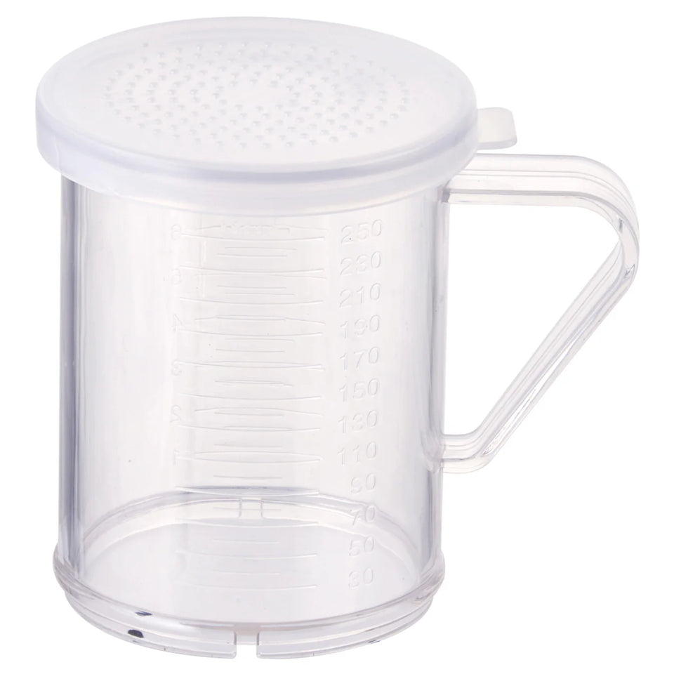 Espolvoreador para 10 oz con 3 tapas transparentes WINCO PDG-10