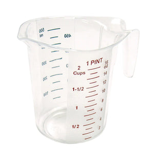 Vaso medidor de policarbonato con graduaciones de color - 500ML WINCO PMCP-50