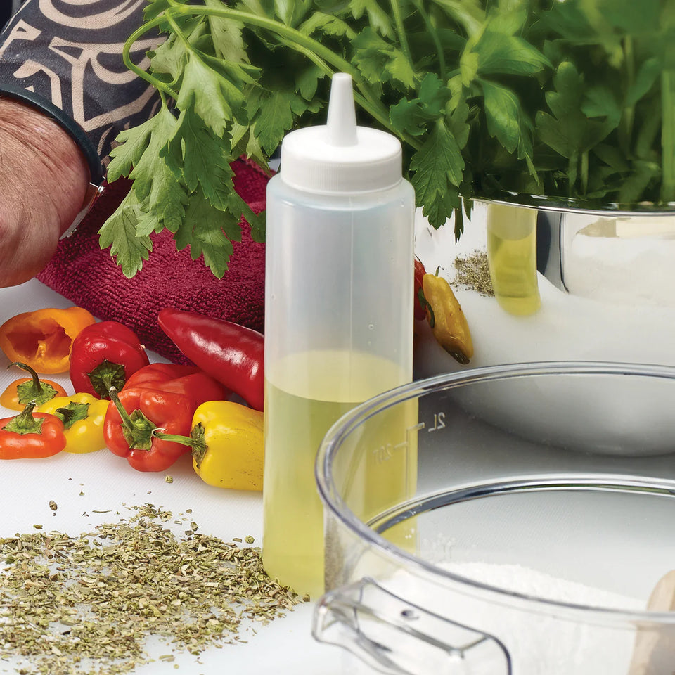 Dispensador de salsa de 8oz transparente winco PSB-08C