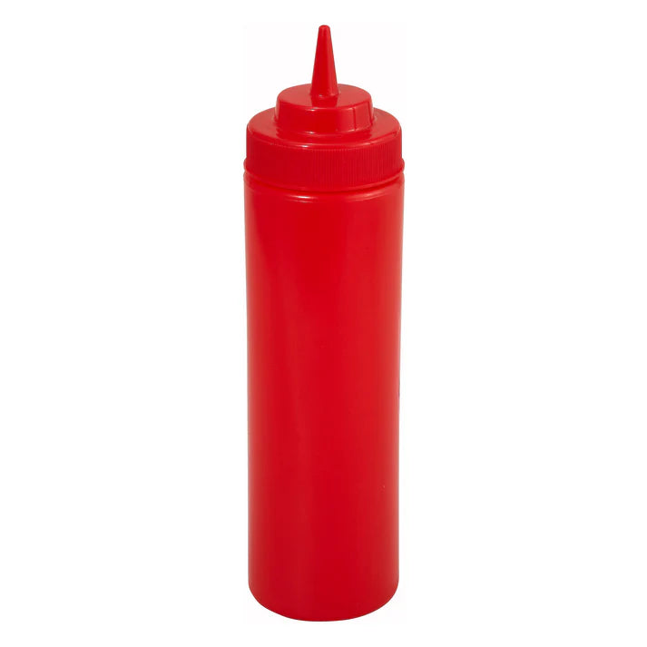 Botellas exprimibles de boca ancha de 355 ml (12 oz) - Rojas WINCO PSW-12R