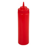 Botellas exprimibles de boca ancha de 355 ml (12 oz) - Rojas WINCO PSW-12R