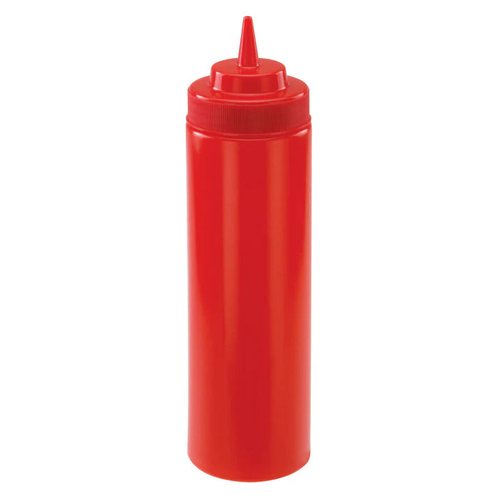 Botellas exprimibles de boca ancha de 710 ml (24 oz) - Rojas WINCO PSW-24R