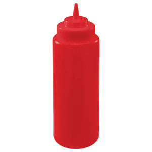 Botellas exprimibles de boca ancha de 946 ml (32 oz) - Rojas WINCO PSW-32R