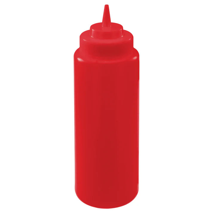Botellas exprimibles de boca ancha de 946 ml (32 oz) - Rojas WINCO PSW-32R