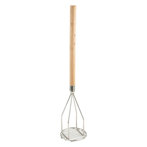 Machacador de patatas con mango de madera - 12,7 cm (5") de diámetro WINCO PTM-24R