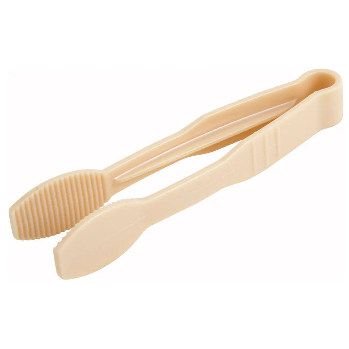 Pinzas planas de 15 cm de policarbonato color beige WINCO PUTF-6B
