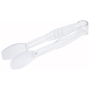 Pinzas planas de 6" de policarbonato color transparente WINCO PUTF-6C