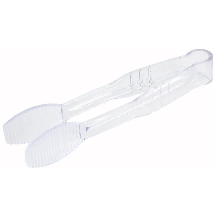 Pinzas planas de 6" de policarbonato color transparente WINCO PUTF-6C
