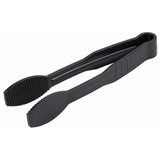 Pinzas planas de 6" de policarbonato color negro WINCO PUTF-6K