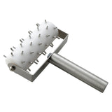 Rodillo de masa con cabezal de 5" mango de acero inoxidable WINCO RD-5