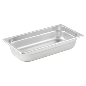 Bandeja gastronomica de acero inoxidable 1/3 x 2 1/2" WINCO SPJL-302