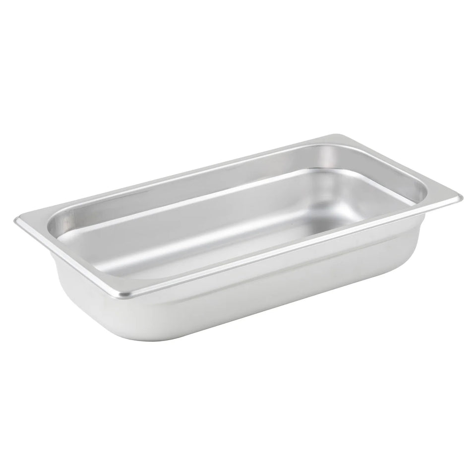 Bandeja gastronomica de acero inoxidable 1/3 x 2 1/2" WINCO SPJL-302